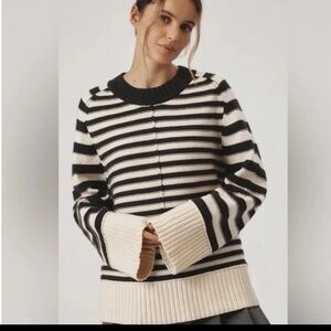 Anthropologie Maeve The Chandler Crew-Neck Relaxed Pullover Sweater 
sz Medium